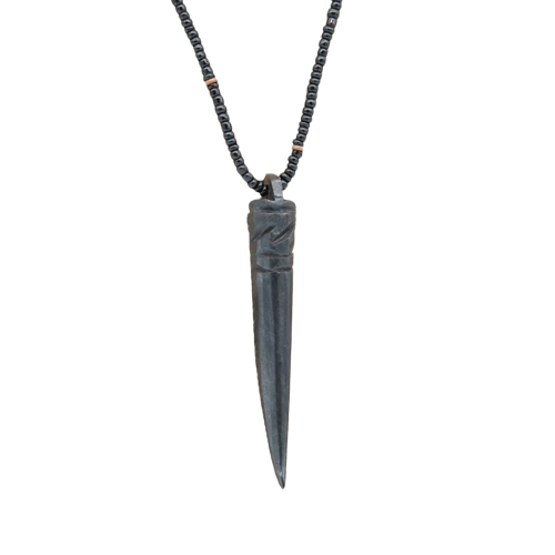 角形頸鏈 (黑)| Horn Necklace (Black)-image